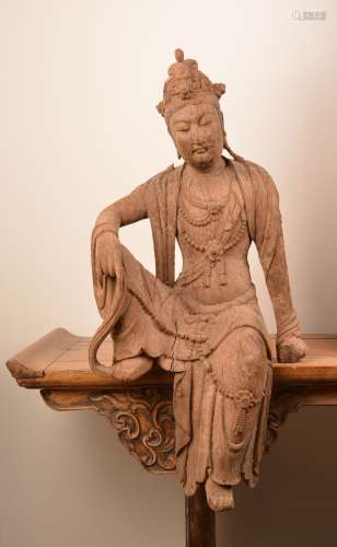 A buddha of wood