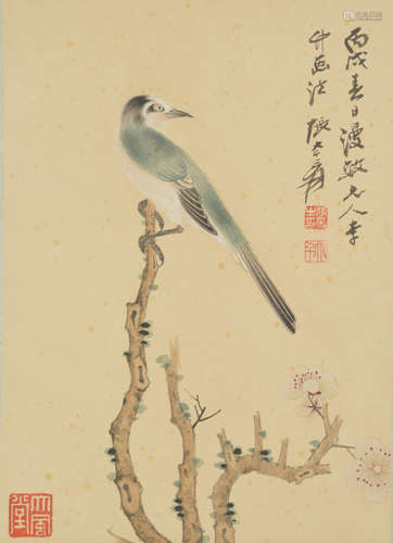 Zhang Daqian, traditional Chinese realistic flower and birds...