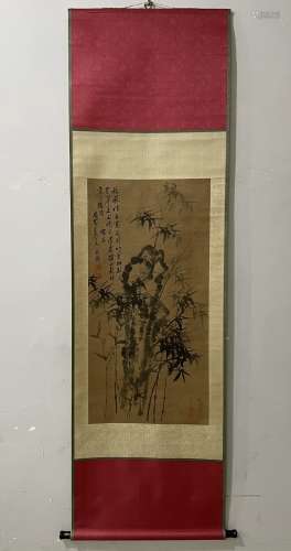 Ink bamboo painting of zhengbanqiao