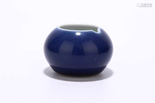 chinese blue glazed porcelain water pot