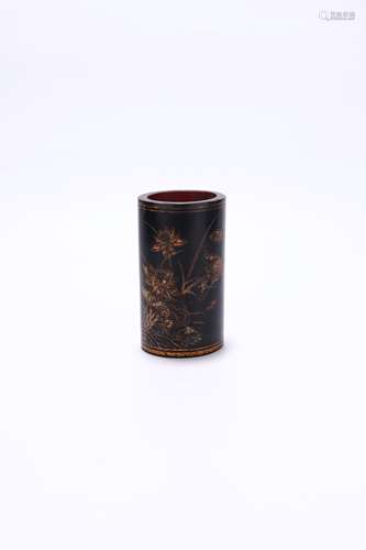 chinese bamboo carving brush pot