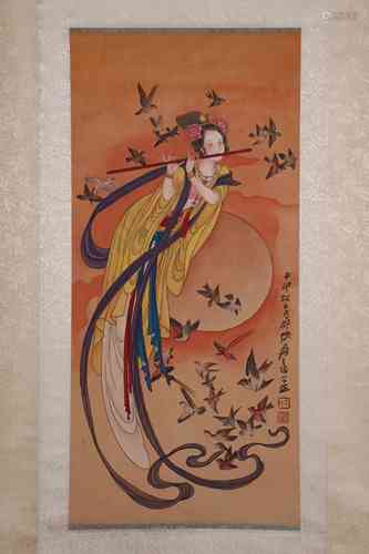 chinese zhang daqian's painting