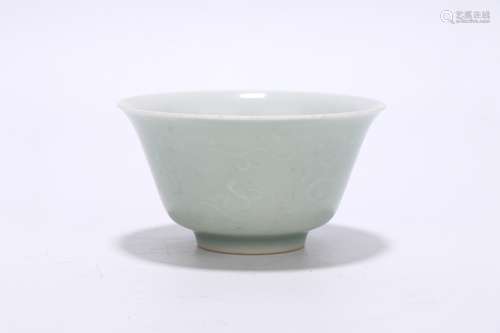 chinese celadon glazed porcelain cup