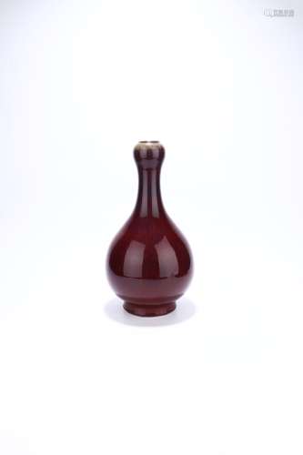 chinese sacrificial-red glazed porcelain vase