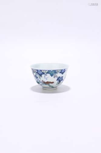 chinese doucai porcelain cup