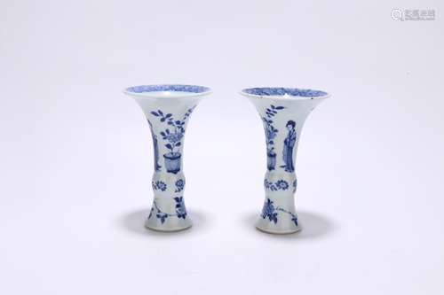 chinese blue and white porcelain flower vase