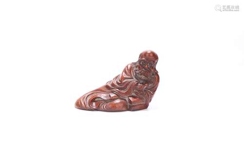 chinese bamboo carving of figure