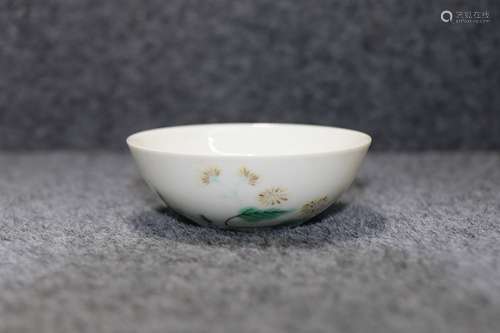 chinese famille rose porcelain dish