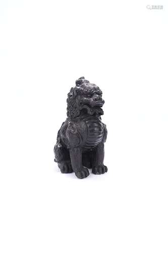 chinese red sandalwood carving beast