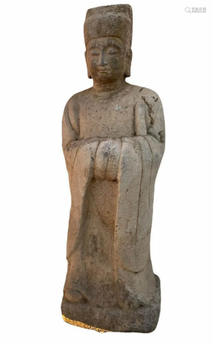 A Carved Stone Statue