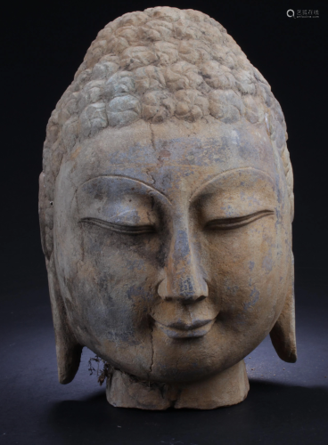 A Stone Buddha Head