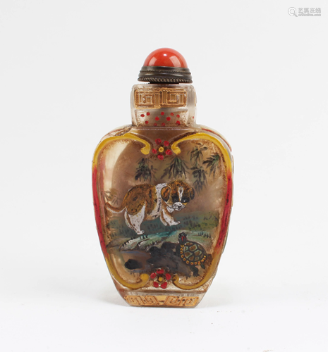 A Peking Glass Snuff Bottle