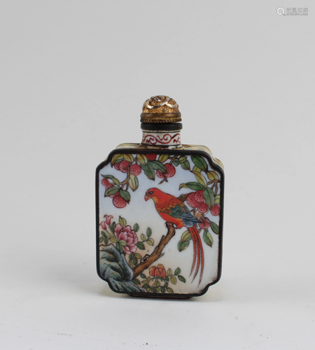 A Cloisonne Glass Snuff Bottle