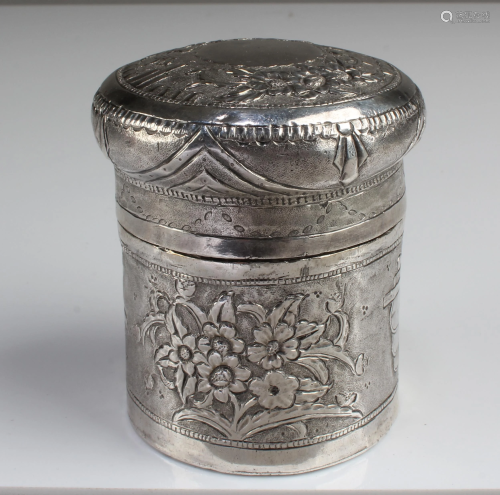 Antique Silver Container