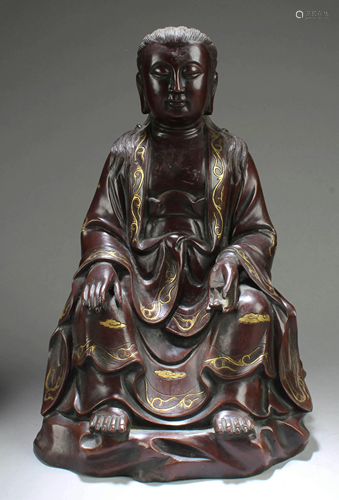 Chinese Gilt Bronze Buddha Statue