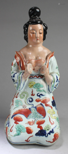A Chinese Porcelain Statue