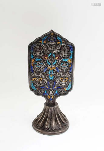 A Bronze/Silver Tibetan Ornament