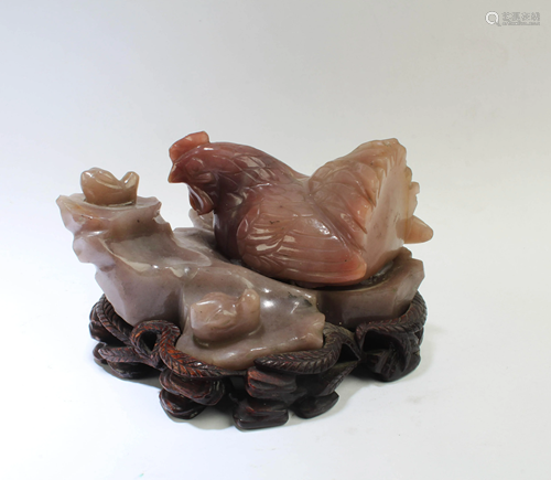 A Colored Agate Statue