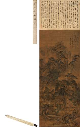 王翚（1632～1717） 1693年作 烟岚别业图 立轴 设色绢本