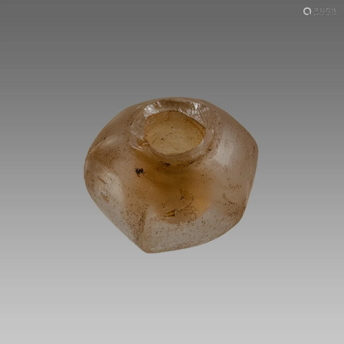 Islamic Rock Crystal Miniature Vessel.