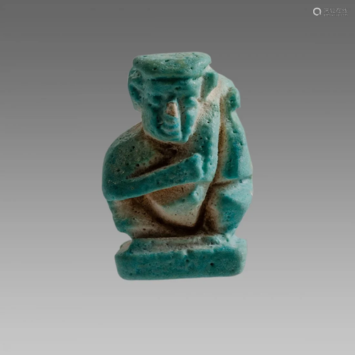 Ancient Egyptian Erotic Faience Amulet c.664-300 BC.