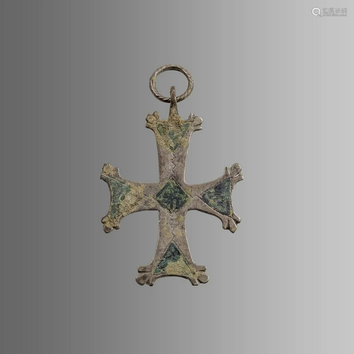 Byzantine STyle Silver Cross.