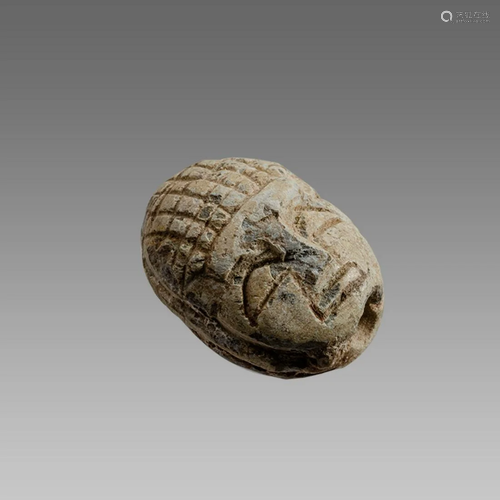 Ancient Egyptian Steatite Scarab second intermediate