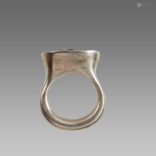 Large Cast Silver Ring.