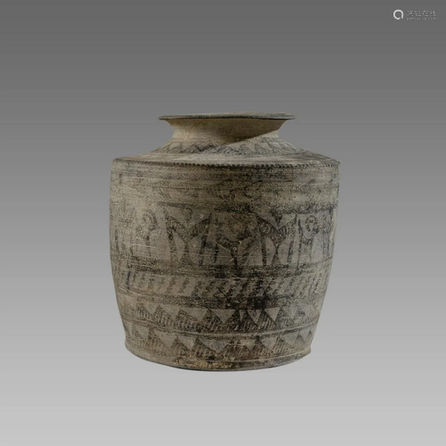 Indus Valley Style Large Terracotta Jar.