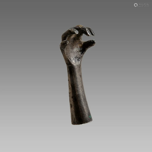 Cast Silver Model of Hand.