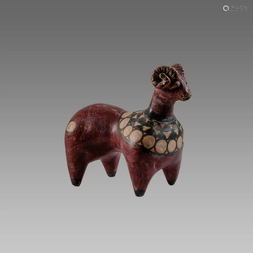 Indus Valley Style Pottery Ram.