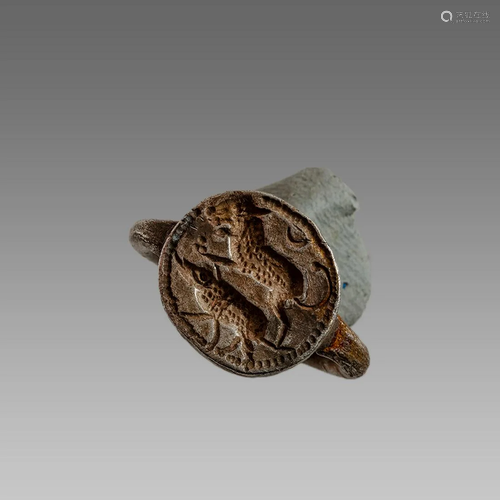 Roman Style Silver Ring.