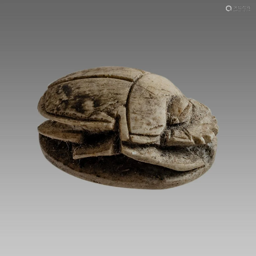 Ancient Egyptian Steatite stone Scarab c.1500-1100 BCE.