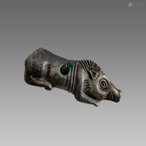 Roman Style Silver Boar.