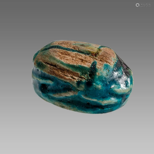 Ancient Egyptian Steatite stone Scarab c.1500-1100 BCE.