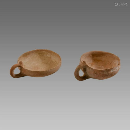 Lot of 2 Holy land Bronze Age Terracotta Cups c.2000