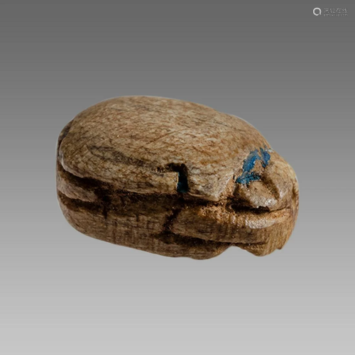 Ancient Egyptian Steatite stone Scarab c.1500-1100 BCE.