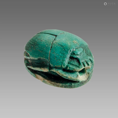 Ancient Egyptian Steatite stone Scarab c.1500-1100 BCE.