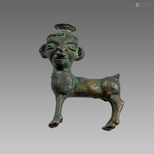 Islamic Seljuk Bronze Sphinx c.10th Cent. AD.