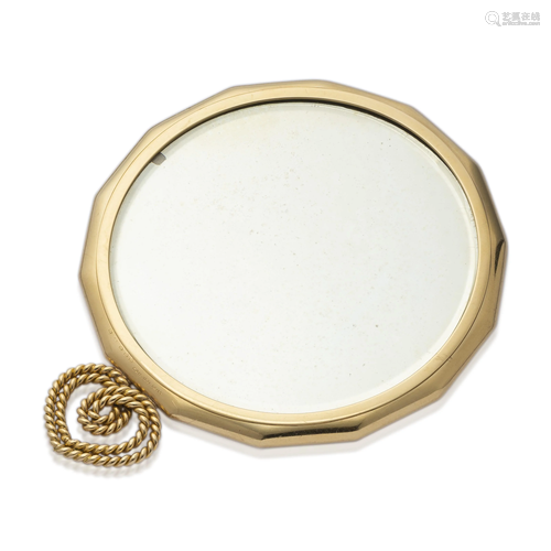 NO RESERVE - CARTIER GOLD HAND MIRROR AND A MELLERIO