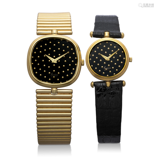 TWO GOLD WRISTWATCHES