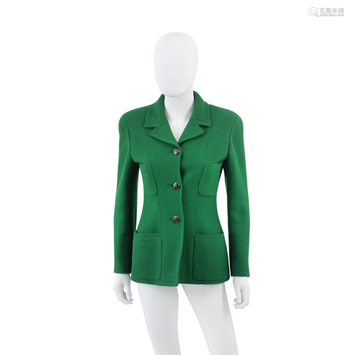 Green Boucle Jacket, Chanel, early 1990s collection