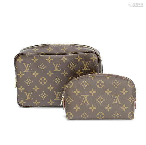 Monogram Cosmetic Pouch and Toiletry Pouch, Louis