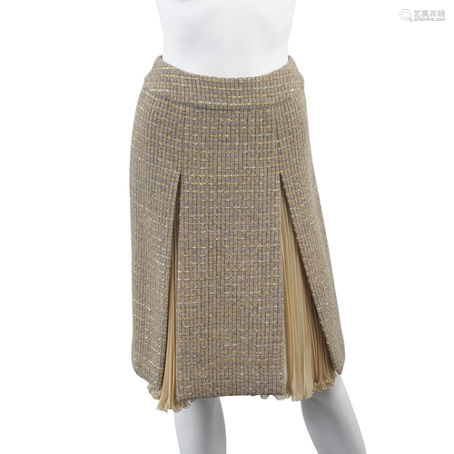 Gold Tweed and Silk Skirt, Chanel, Autumn 2000,