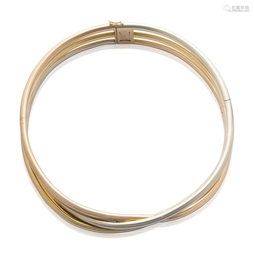 NO RESERVE - CARTIER 'TRINITY' GOLD CHOKER