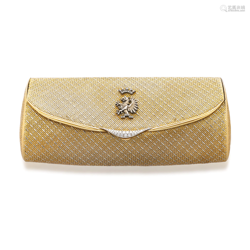 NO RESERVE - KERN GOLD AND DIAMOND EVENING BAG