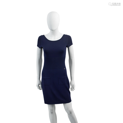 Blue Stretch Dress, Chanel, 2010s,