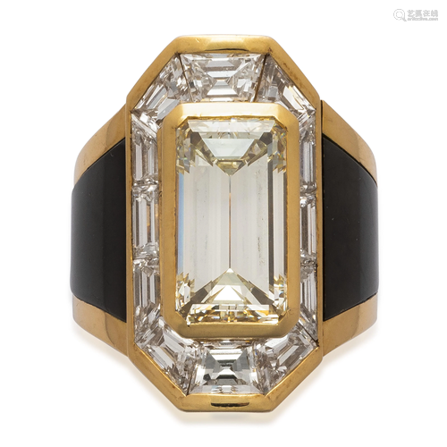 MARINA B 'PHARAON JASMINE' DIAMOND AND ENAMEL …