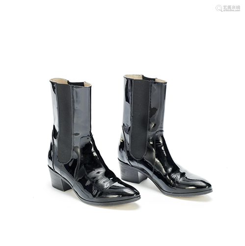 Black Patent Boots, Chanel,