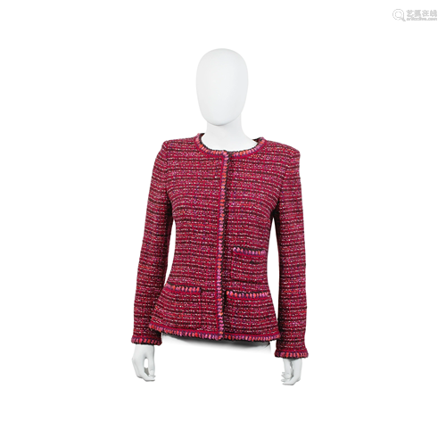 Red Boucle Jacket, Chanel, Autumn 2001,